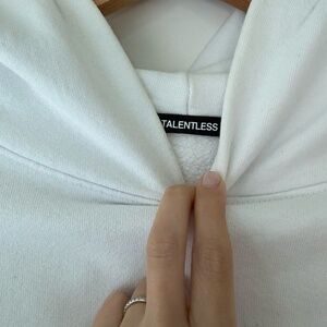 Talentless White Hoodie